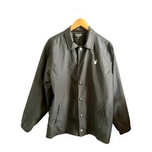 PLAYBOY by PACSUN Black Lightweight Coach Jacket